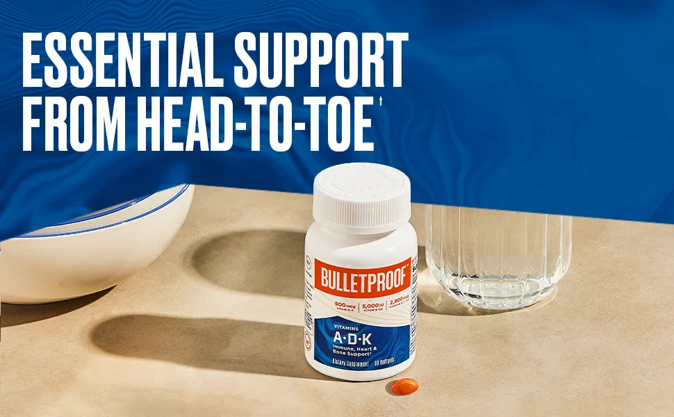 Bulletproof Vitamins A-D-K  30 CT - Essential support from head-to-toe