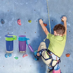 WOW KIDS 360 Sports Water Bottle - Double Walled Stainless Insulated  Purple - 10 OZ / 300 ML - Boy SS