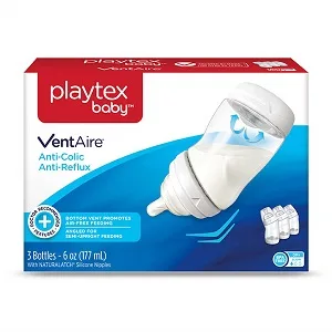 Playtex Baby VentAire Newborn Gift Set  Includes Anti-Colic Feeding Essentials to Meet Your Baby's Growing Needs - svsv