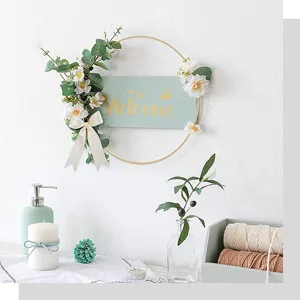 BigOtters Dream Catcher Rings  10PCS Wreath Macrame Rings Gold Metal Floral Hoops for Making Wedding Wreath Decor Wall Hanging Crafts  5 Sizes - Craft Hoops Dream Catcher Rings