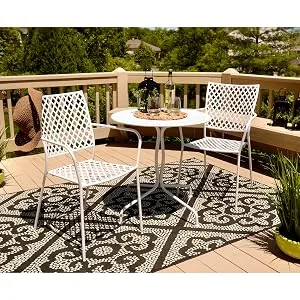 Rust-Oleum 338944 Stops Rust Advanced Spray Paint  Semi-Gloss Black 12 Ounce Semi-Gloss Black 12 Ounce Semi-Gloss - front patio set furniture chair table wine entertainment