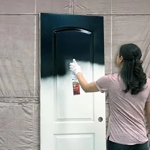 Rust-Oleum 334128 Stops Rust Turbo Spray Paint  24 oz  Gloss Black Paint 24 Ounce Black - door paint
