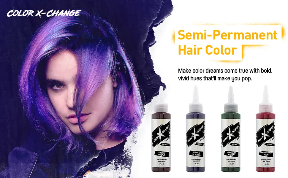 Color X-Change Semi-Permanent Hair Color  RENEGADE RED - product information 1