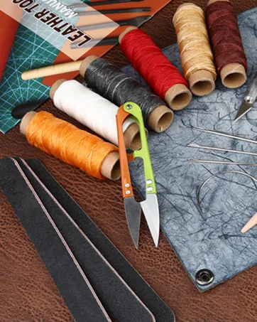 284Yards Leather Sewing Waxed Thread-Practical Long Stitching Thread for Leather Craft DIY/Bookbinding/Shoe Repairing/Leather Projects Black - Waxed Thread