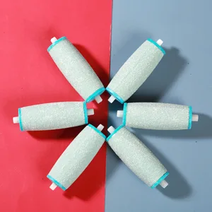LULUKO Replacement Rollers for Amope Extra Coarse Pedi Perfect Refills for Electronic Foot File (6*Extra Coarse 3*Regular Coarse 1*Brush) - product information 3