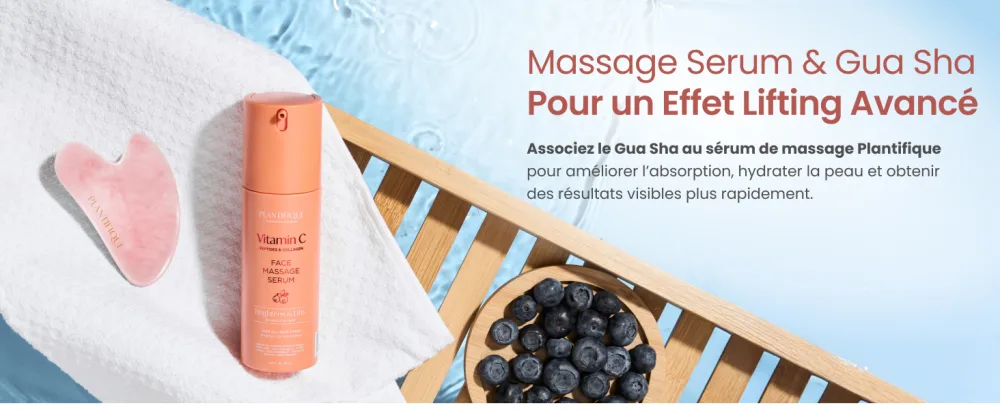 PLANTIFIQUE Gua Sha Visage et Corps en Pierre V ritable de Quartz Rose & S rum Visage Vitamine C - Serum Anti Tache Collagene - 30 ml - product information 5