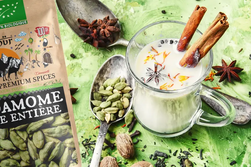 100 gr Cardamome en Gousse BIO Cardamome Enti re Puissant Riche Caf Chai Masala - NAB R - product information 1