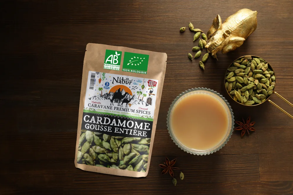 100 gr Cardamome en Gousse BIO Cardamome Enti re Puissant Riche Caf Chai Masala - NAB R - product information 6