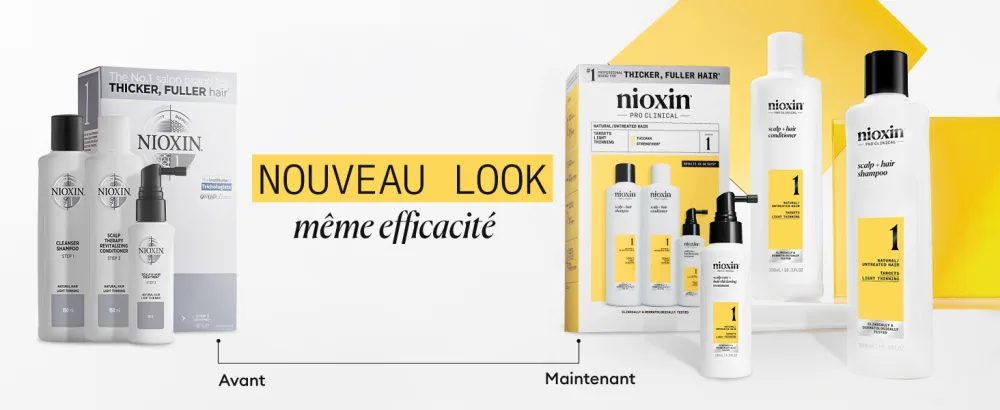 NIOXIN System 1 - pour Cheveux Naturels Chute Mod r e - Kit/Shampoing/Apr s-Shampoing/Soin pour Cuir Chevelu Compact Kit - product information 11