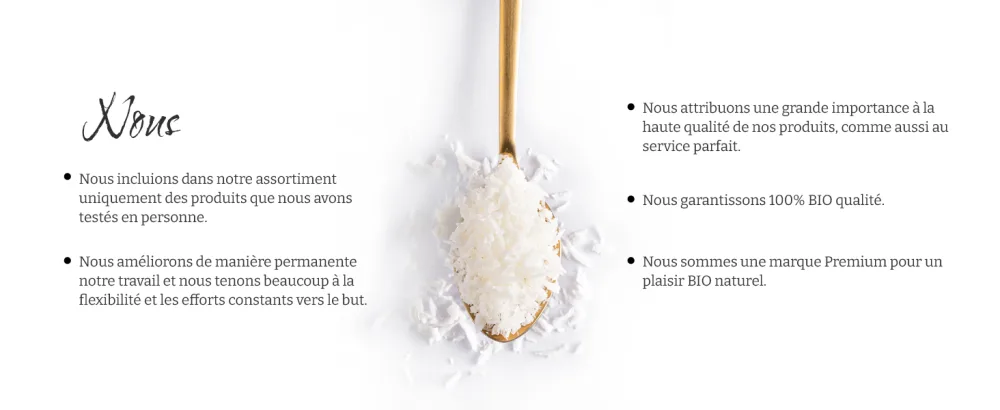 Biojoy Noix de Coco R p e BIO (250 g) s ch e et non grill s Flocons de noix de coco sans additifs - product information 9