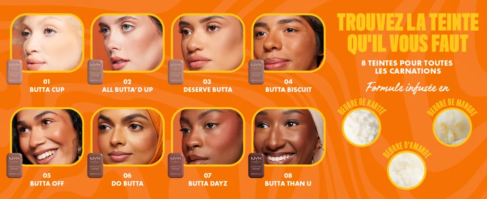 NYX PROFESSIONAL MAKEUP - Bronzeur Cr me - Utilisation Corps et Visage - Buttermelt Bronzer Teinte : Butta Than U - product information 2