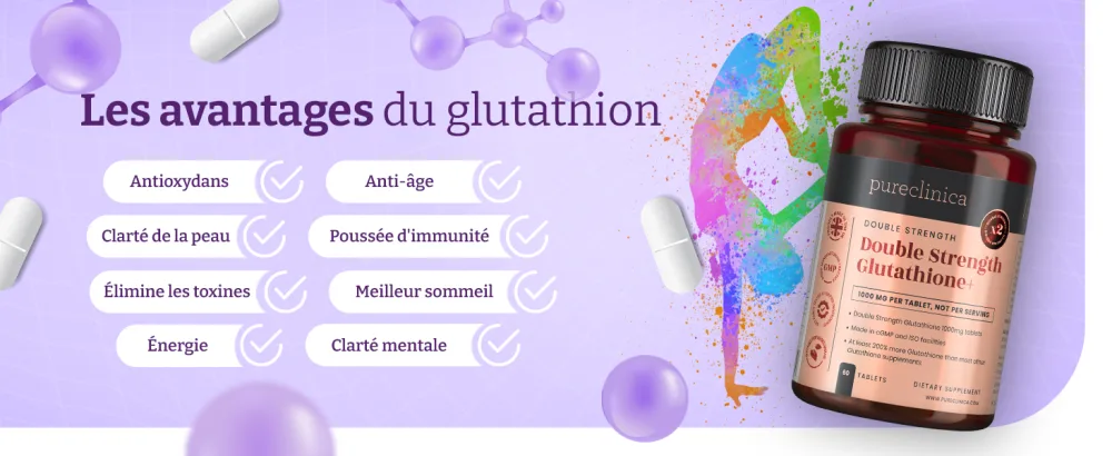 Glutathion 1000 mg x 60 Comprim s. Avec 500 mg de Glutathion 300 mg d ALA et 200 mg de Vitamine C par comprim . 60 Unit (Lot de 1) - product information 1