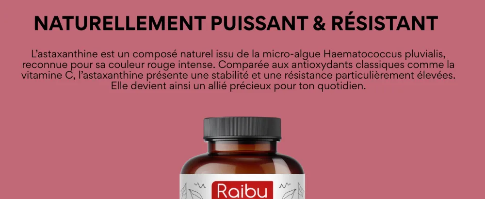 Astaxanthine Pure V gane - 80 mg ( quivalent 8 mg d astaxanthine) de l algue Haematococcus pluvialis - 180 G lules : Cure de 6 mois - Concentration & Biodisponibilit lev es - product information 2