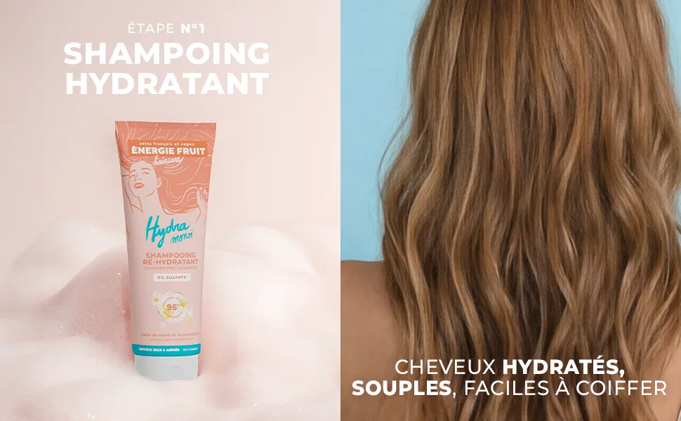 ENERGIE FRUIT | Shampoing sans Sulfate | Mono & Macadamia BIO | Cheveux Secs Abim s | Vegan | 250 ml Aucune 250 ml (Lot de 1) - product information 2