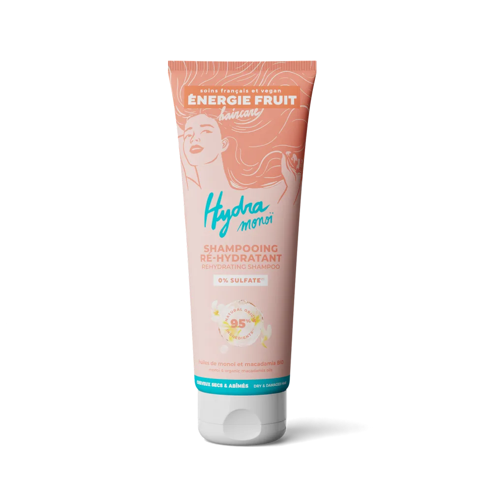 ENERGIE FRUIT | Shampoing sans Sulfate | Mono & Macadamia BIO | Cheveux Secs Abim s | Vegan | 250 ml Aucune 250 ml (Lot de 1) - product information 5