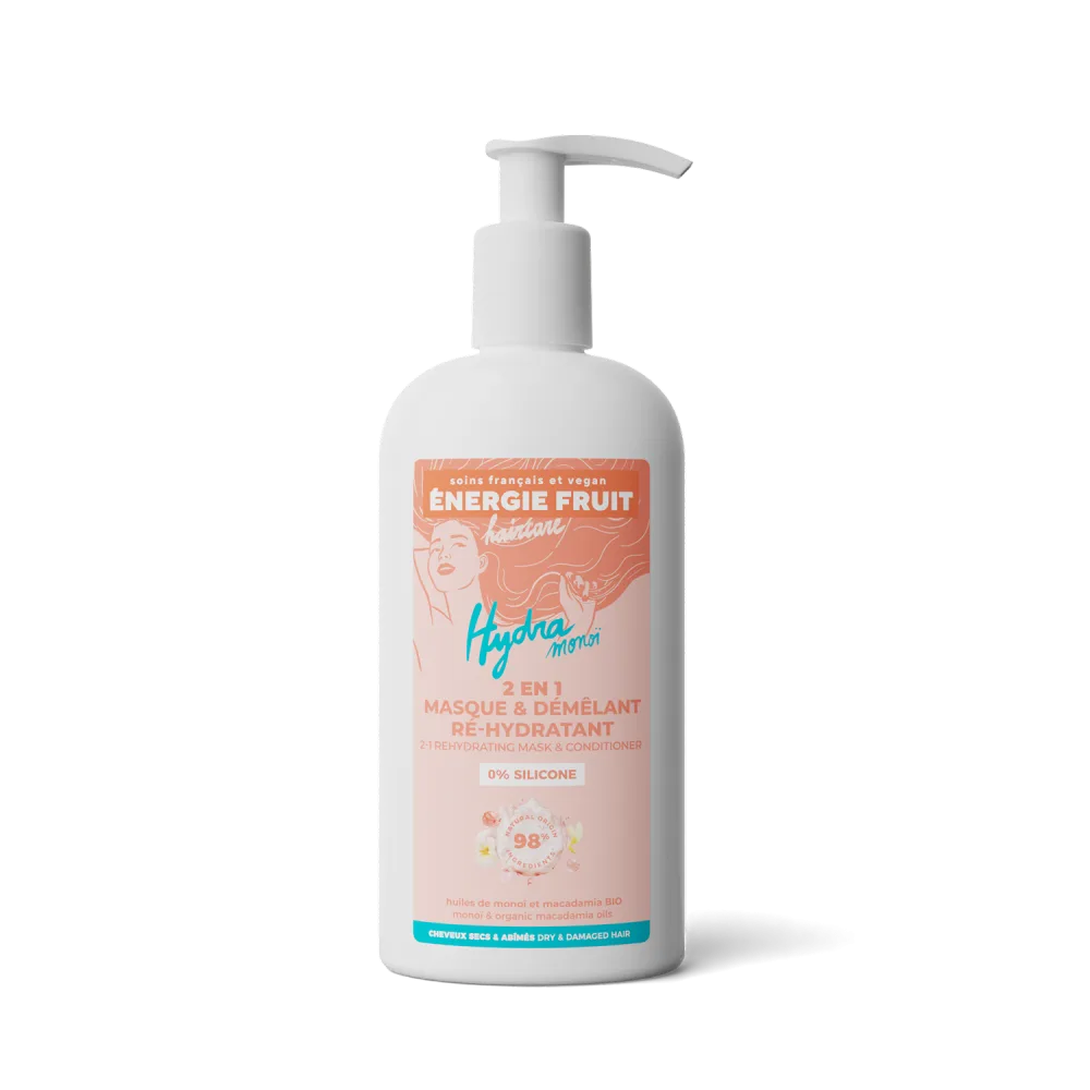 ENERGIE FRUIT | Shampoing sans Sulfate | Mono & Macadamia BIO | Cheveux Secs Abim s | Vegan | 250 ml Aucune 250 ml (Lot de 1) - product information 6