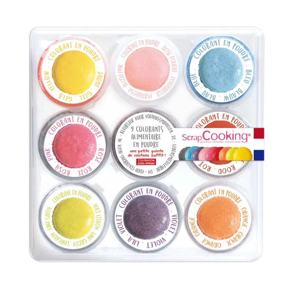 SCRAP COOKING Stylos Go t Choco Rose/Vert/Jaune/Blanc 4 x 25 g - product information 6