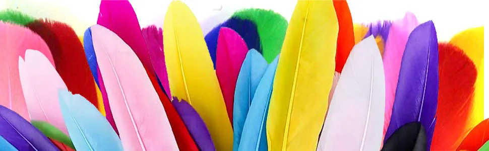 Coceca 240pcs Colorful Goose Feathers 4-6 Inches Natural Feathers for DIY Crafts - application