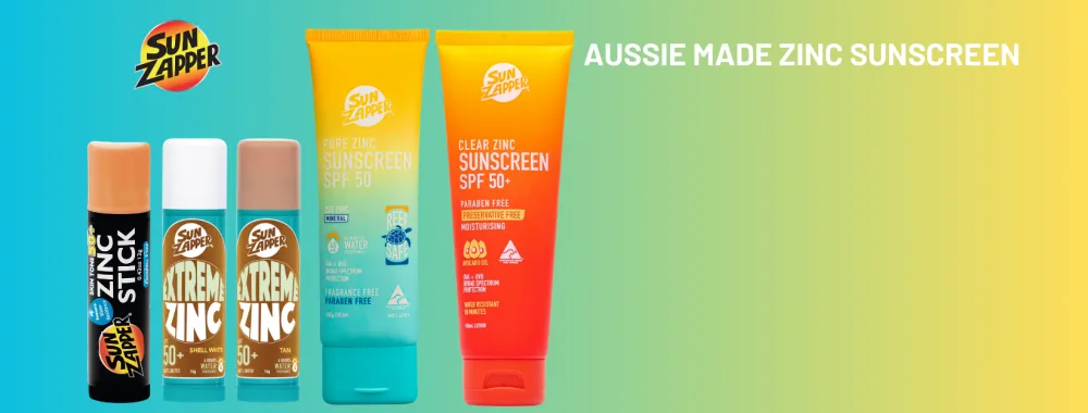 Sun Zapper Extreme Zinc Sunscreen Stick Beauty Pack - SPF 50+ Sunblock en bronze/rose - Fabriqu en Australie - product information 1