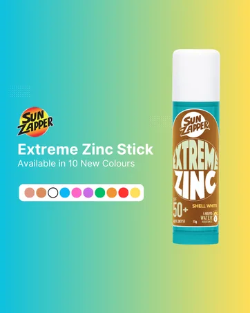 Sun Zapper Extreme Zinc Sunscreen Stick Beauty Pack - SPF 50+ Sunblock en bronze/rose - Fabriqu en Australie - product information 3