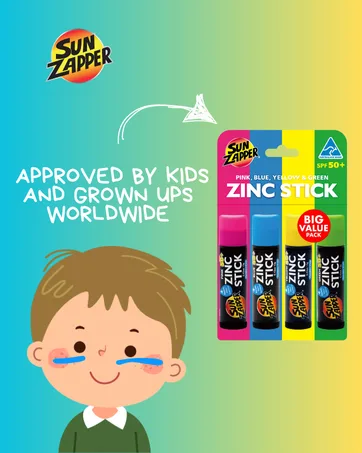 Sun Zapper Extreme Zinc Sunscreen Stick Beauty Pack - SPF 50+ Sunblock en bronze/rose - Fabriqu en Australie - product information 8
