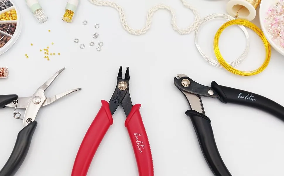 Beaditive Bead Crimping Plier for 2mm & 3mm Beads and Tubes | 5-Inch (Red) - P-002 Life style