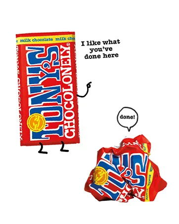 Tony's Chocolonely - Tiny Tony's Milk OOH Pack - 900 grammes - Chocolat quitable Chocolat 100 - product information 9