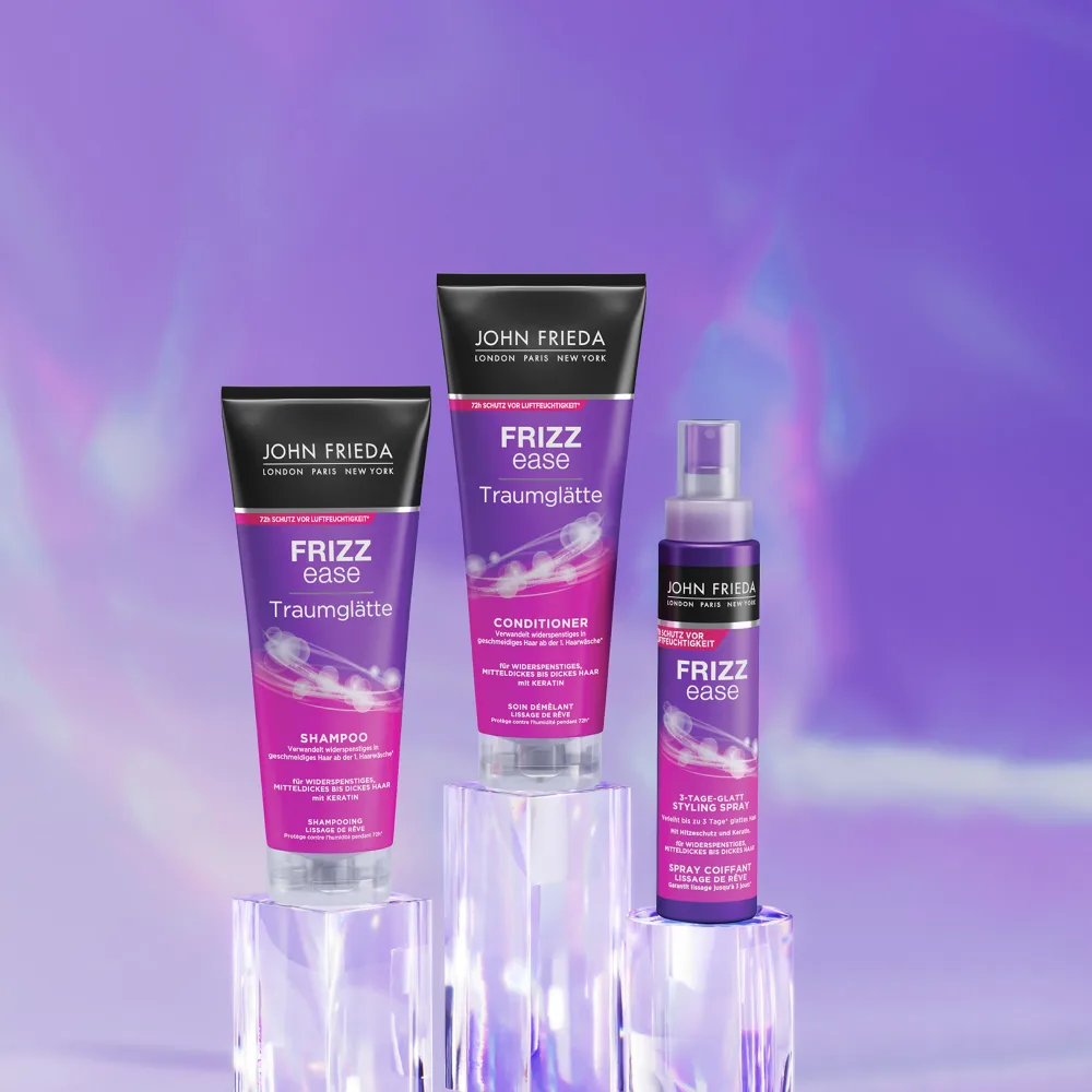 JOHN FRIEDA Frizz Ease Soin D m lant Boucles Couture 25ml (Lot de 2) Banane 250 ml (Lot de 2) - product information 10