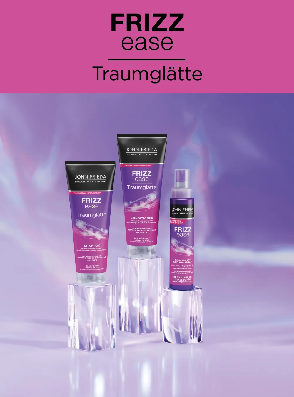 JOHN FRIEDA Frizz Ease Soin D m lant Boucles Couture 25ml (Lot de 2) Banane 250 ml (Lot de 2) - product information 6