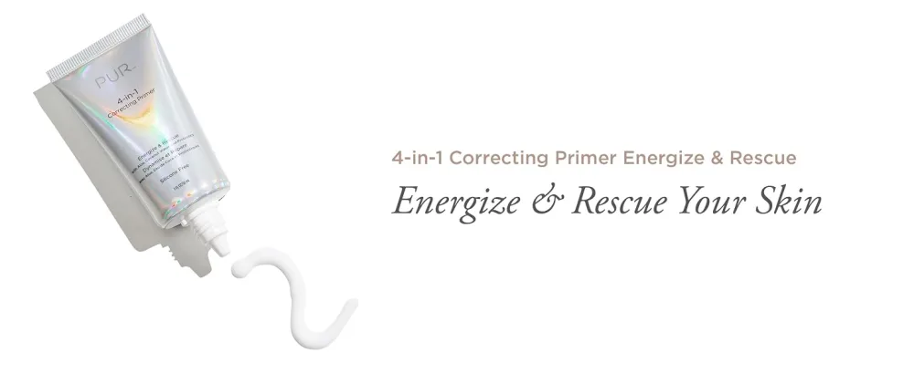 P R 4-in-1 Correcting Primer  Pore Reducer  Makeup Primer  Redness Reducer  Cruelty-Free  Lightweight Formula  Vegan Friendly Redness Reducer 1.2 Fl Oz - Correcting Primer Energize & Rescue