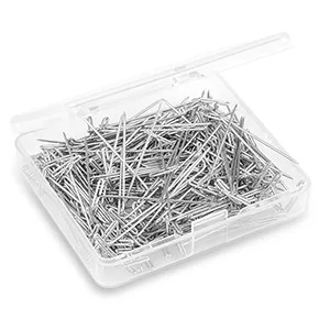 Jalan 200 Pieces Strong Steel T Pins for Blocking Knitting & Modelling (27mm) - T Pins