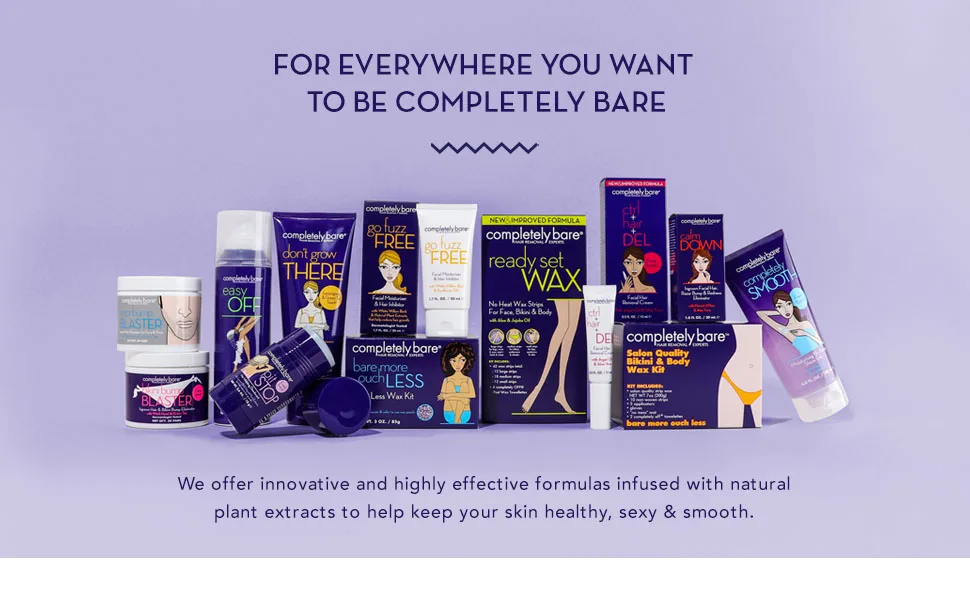 completely bare bikini bump BLASTER Ingrown Hair & Bikini Bump Eliminator - Exfoliating AHAs & BHAs - Wax kit, Shave Gel, Shaving, Beauty