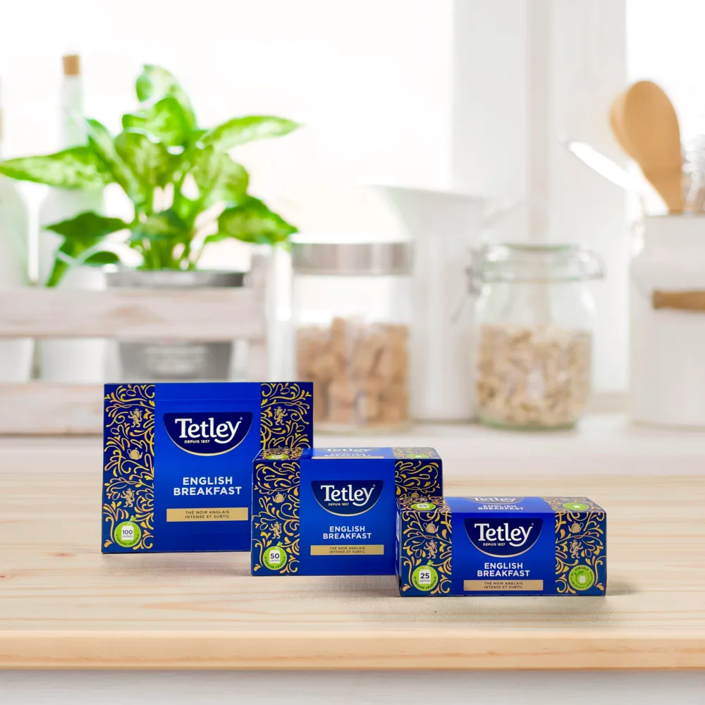 Tetley Th Earl grey- Bo te de 25 sachets classiques noir 25 Unit (Lot de 1) - product information 2