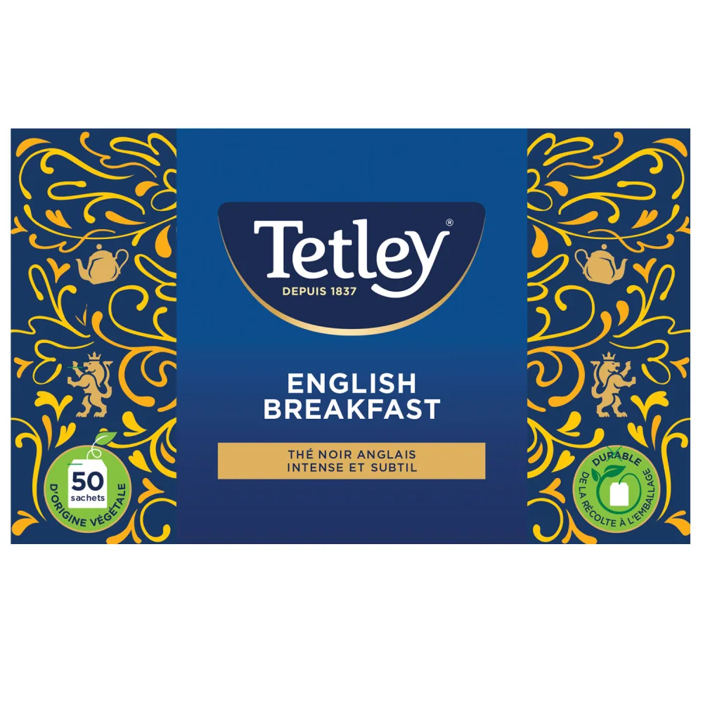 Tetley Th Earl grey- Bo te de 25 sachets classiques noir 25 Unit (Lot de 1) - product information 6