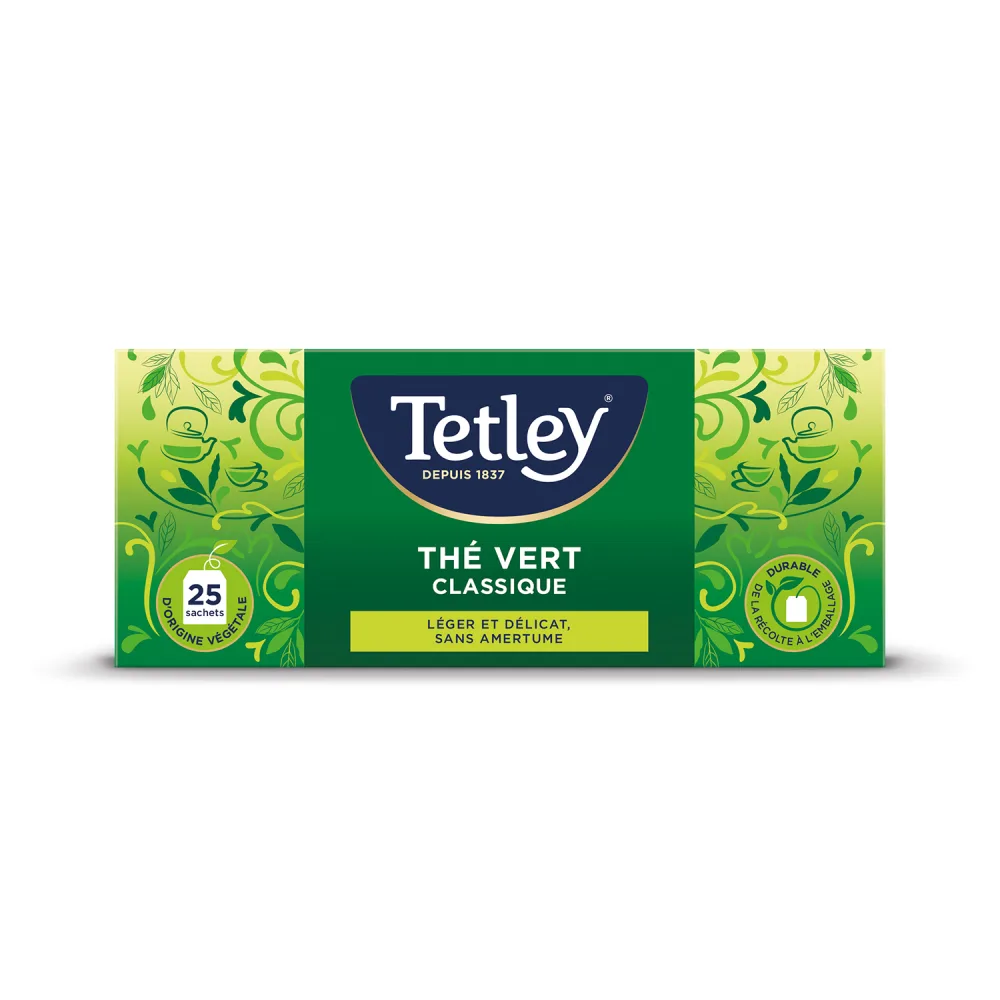 Tetley Th Earl grey- Bo te de 25 sachets classiques noir 25 Unit (Lot de 1) - product information 7