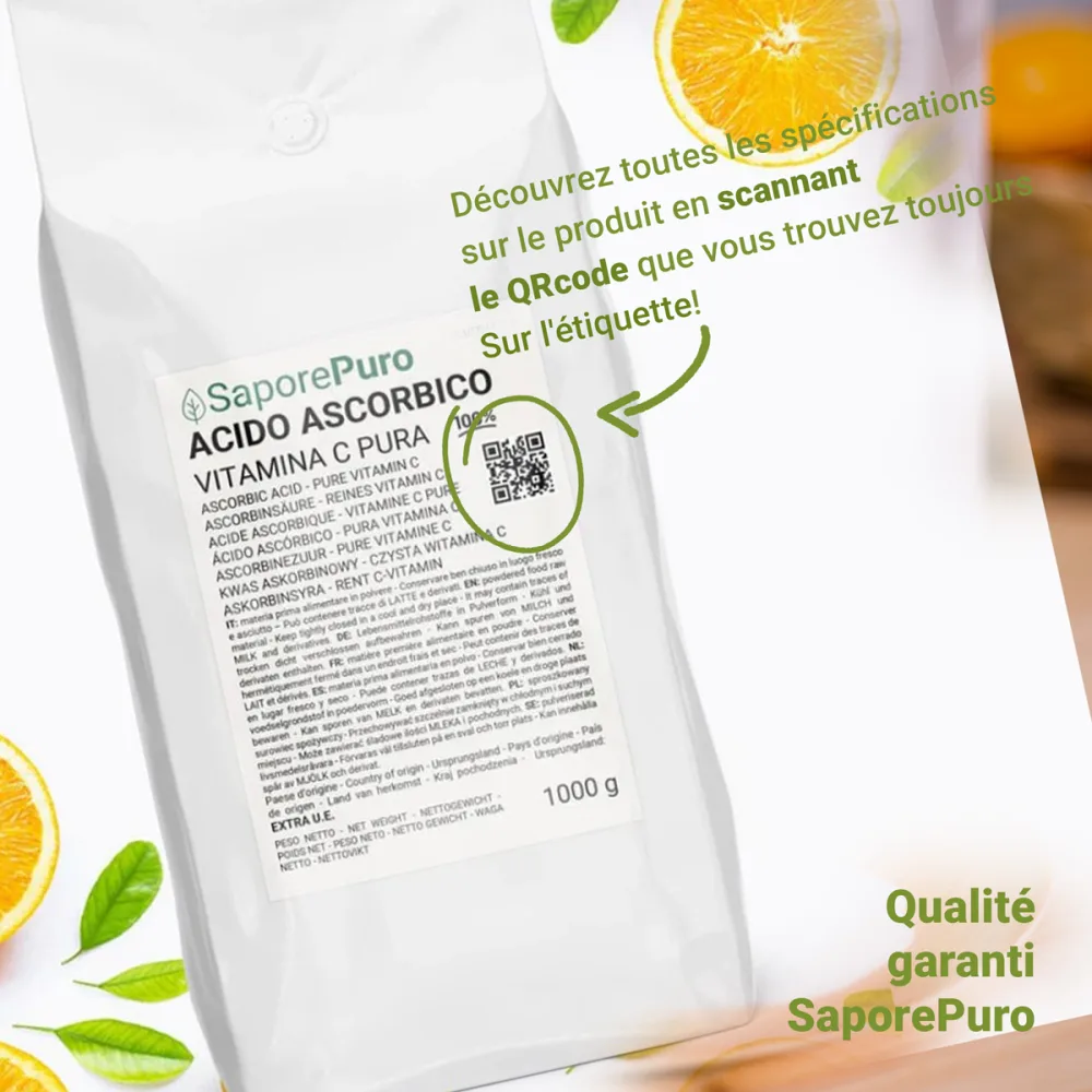 Vitamine C en poudre Acide L-Ascorbique 50 gr - product information 9