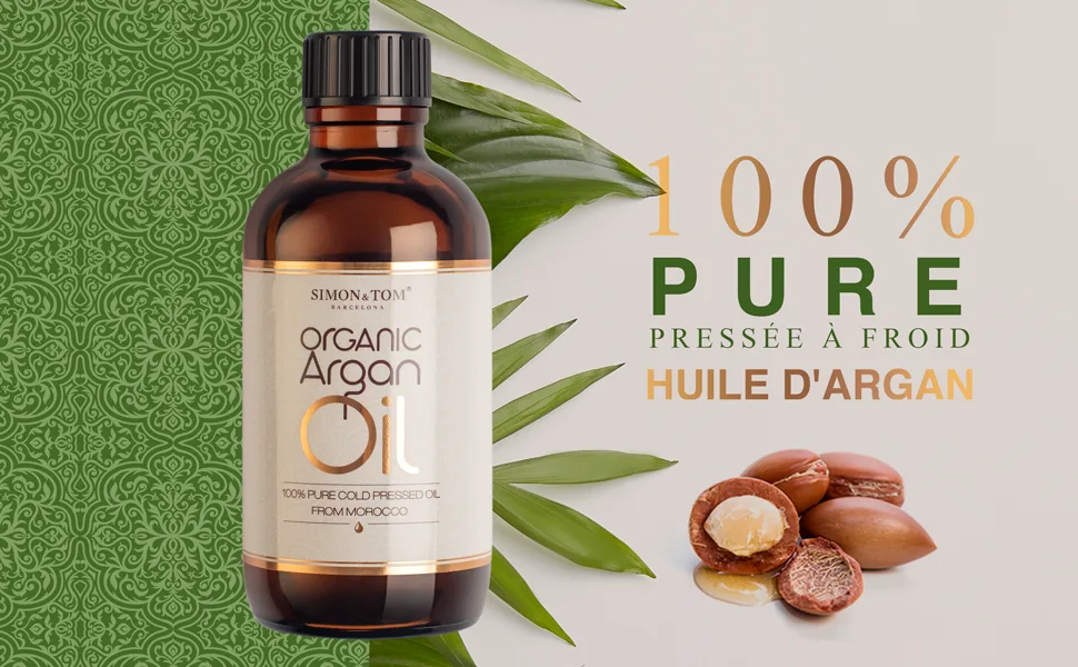 Simon & Tom Huile d Argan Marocaine BIO certif e ECOCERT Vegan 100 ml - product information 1