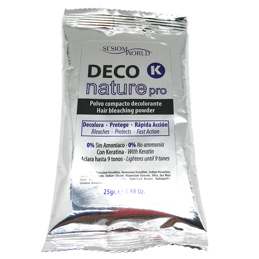 SesioMWorld Deco Nature Pro 0 % D coloration sans ammoniac avec k ratine et argan 500 g - product information 4