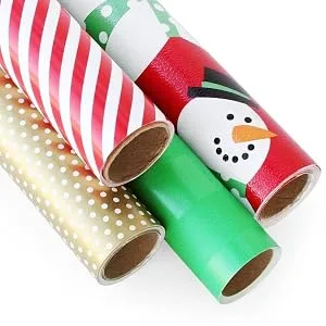20 X 10 Yds Champagne Polyethylene Embossed Floral Foils - gift wrappers