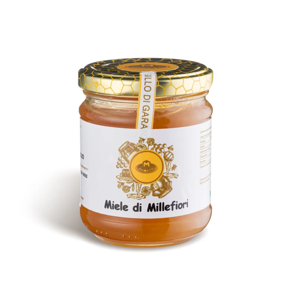 Moretti | Miel artisanal | Fabriqu en Calabre | Essences diverses | Emballage en verre 250g (Agrumes 1) - product information 5