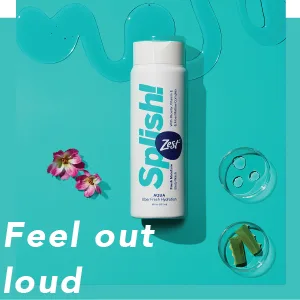 Zest Splish Aqua Body Wash  18 Oz - feel out loud