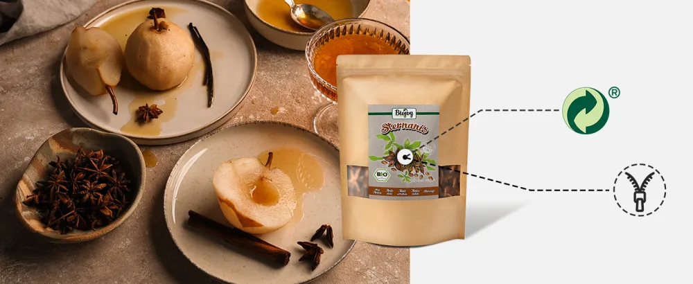 Biojoy BIO-Anis toil enti re (100 g) th d'anis sans additifs (Illicium verum) - product information 10