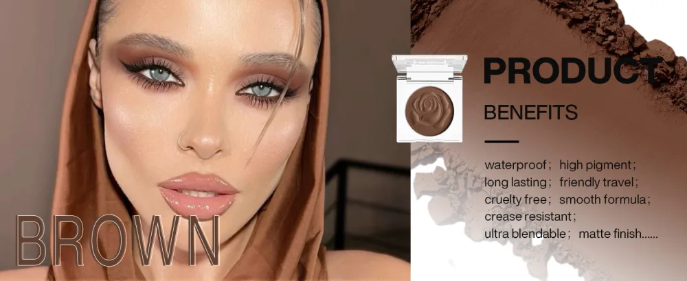 DE'LANCI Palette de fards paupi res Single Pearl Maquillage mat imperm able pigment Ghost Bride v g tal #02 Blanc - product information 1