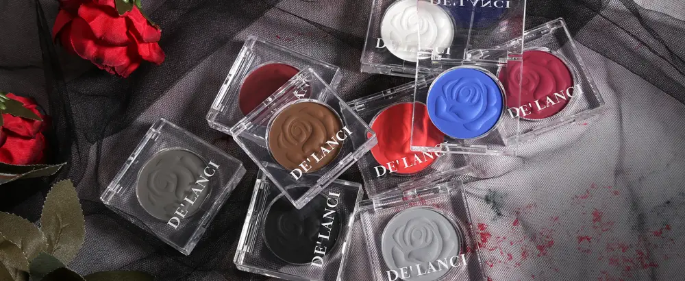 DE'LANCI Palette de fards paupi res Single Pearl Maquillage mat imperm able pigment Ghost Bride v g tal #02 Blanc - product information 11