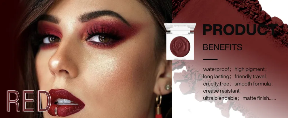 DE'LANCI Palette de fards paupi res Single Pearl Maquillage mat imperm able pigment Ghost Bride v g tal #02 Blanc - product information 2