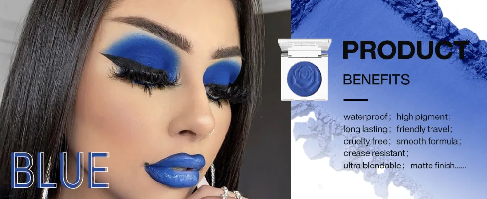 DE'LANCI Palette de fards paupi res Single Pearl Maquillage mat imperm able pigment Ghost Bride v g tal #02 Blanc - product information 3