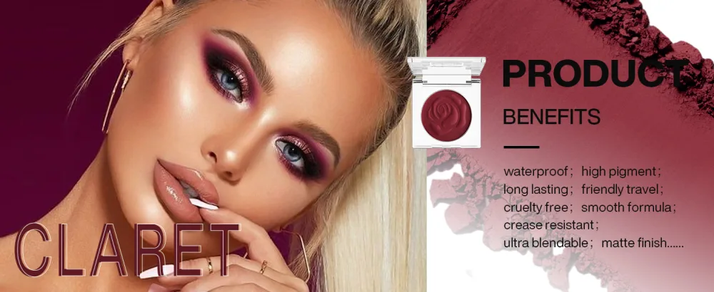 DE'LANCI Palette de fards paupi res Single Pearl Maquillage mat imperm able pigment Ghost Bride v g tal #02 Blanc - product information 5