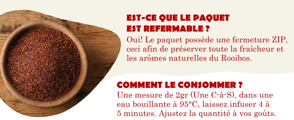 200gr Rooibos Nature BIO Nab r Rooibos Vrac BIO Th Rouge Antioxydant 0% Th ine 0% Caff ine Doux Relaxant - product information 3
