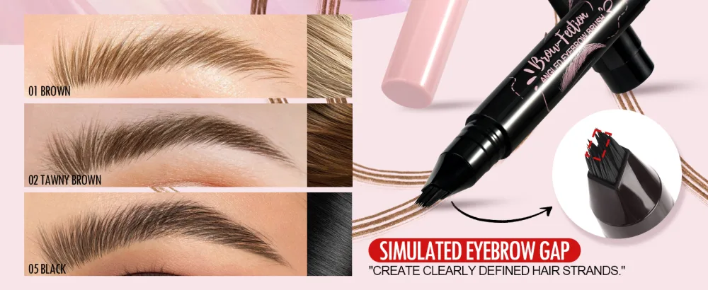 Anglicolor Crayon Sourcils Facile Utiliser Crayon Sourcils Microblading Naturel Brosse Sourcils S chage Rapide Longue Tenue 24 heures Polyvalent ((02tawny brown)) - product information 2
