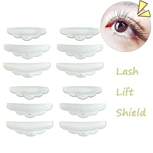 12pcs Silicone Eyelash Perming Curler  Lash Lift Rods Makeup Beauty Tool Makeup Utensil Reusable Lash Lifting Shield Pads Supplies - product information 1